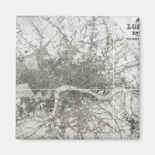 Íman Mapa de Londres moderna e de seus arrabaldes, 1854