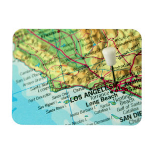 Íman Mapa de Los Angeles, Califórnia