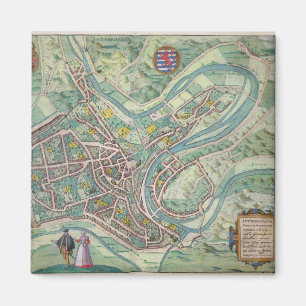 Íman Mapa de Luxembourg, 'de Civitates Orbis Terrarum