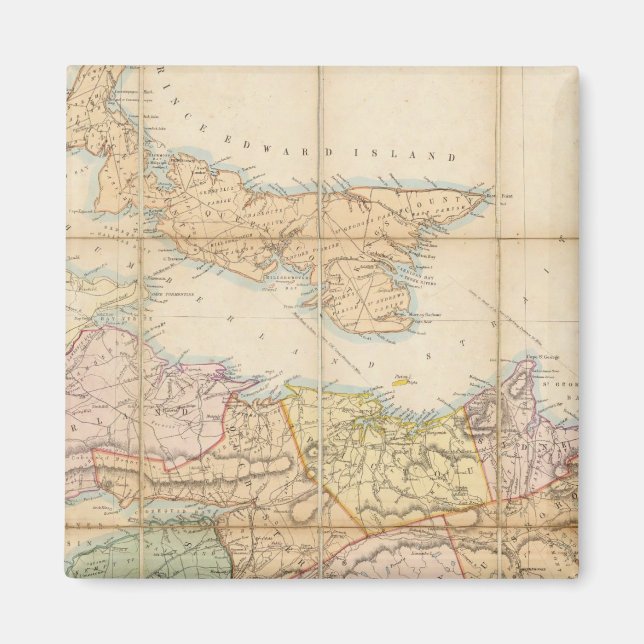 Íman Mapa de Mackinlay da Província da Nova Escócia (Frente)