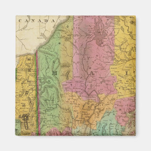 Íman Mapa de Maine New Hampshire e Vermont