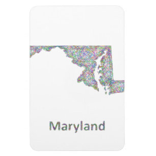 Íman Mapa de Maryland