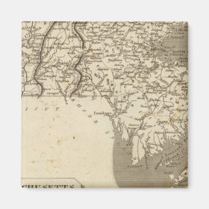Íman Mapa de Massachusetts por Arrowsmith