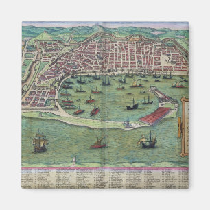 Íman Mapa de Messina, de "Civitates Orbis Terrarum"