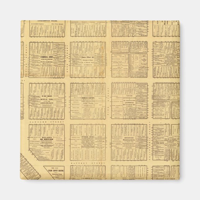 Íman Mapa de negócios de São Francisco (Frente)