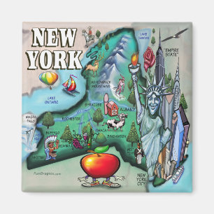 Íman Mapa de New York