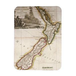Íman Mapa de Nova Zelândia