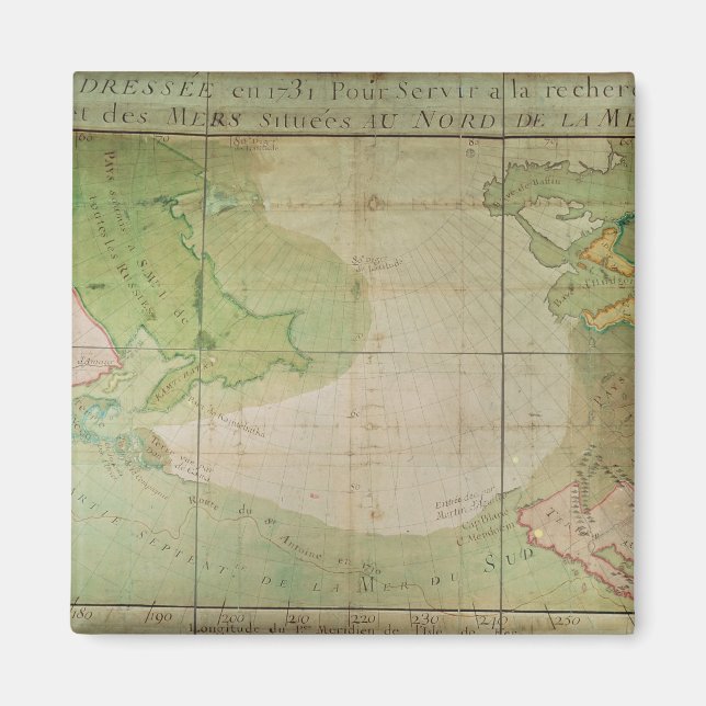 Íman Mapa de novas descobertas (Frente)