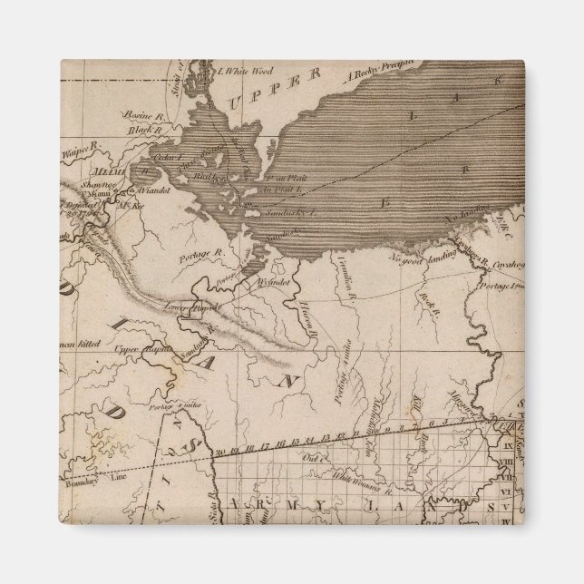 Íman Mapa de Ohio por Arrowsmith (Frente)