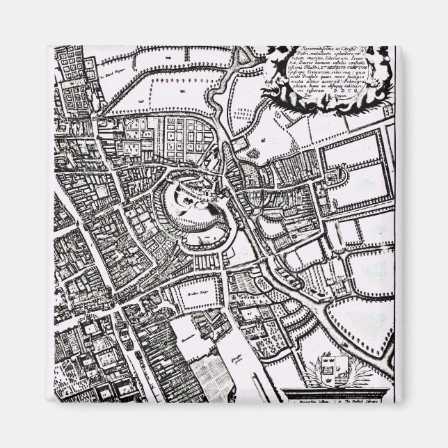 Íman Mapa de Oxford, Western Sheet (Frente)