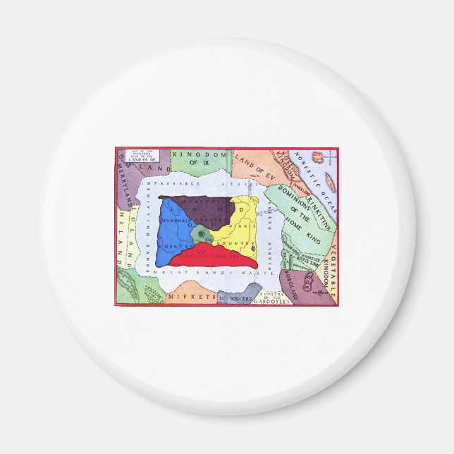 Íman Mapa De Oz (Frente)