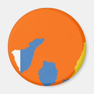 Íman Mapa de pavilhão das Ilhas Canárias
