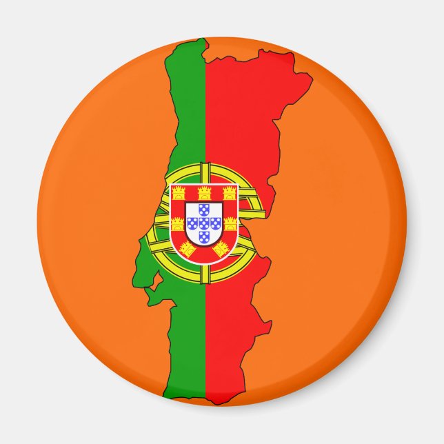 Íman Mapa de pavilhão de Portugal (Frente)