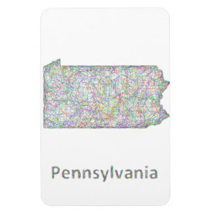 Íman Mapa de Pensilvânia
