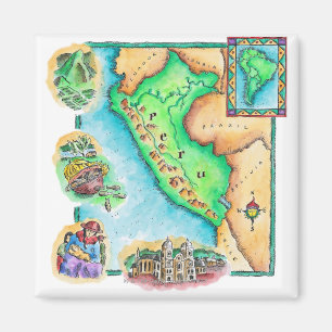 Íman Mapa de Peru