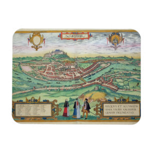 Íman Mapa de Salzburg, de "Civitates Orbis Terrarum" b