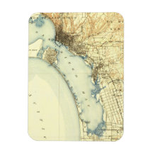 Mapa de San Diego Vintage