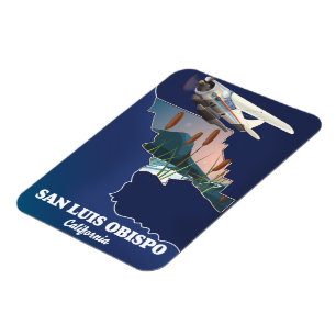 Íman Mapa de San luis obispo na Califórnia