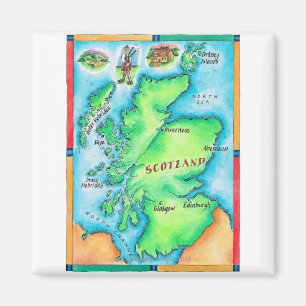 Íman Mapa de Scotland