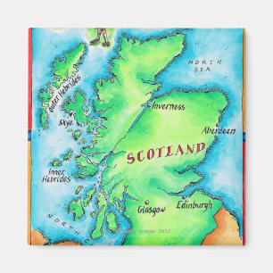 Íman Mapa de Scotland