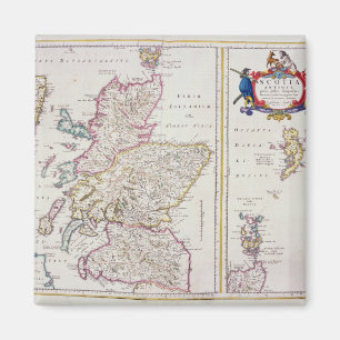 Íman Mapa de Scotland, c.1700