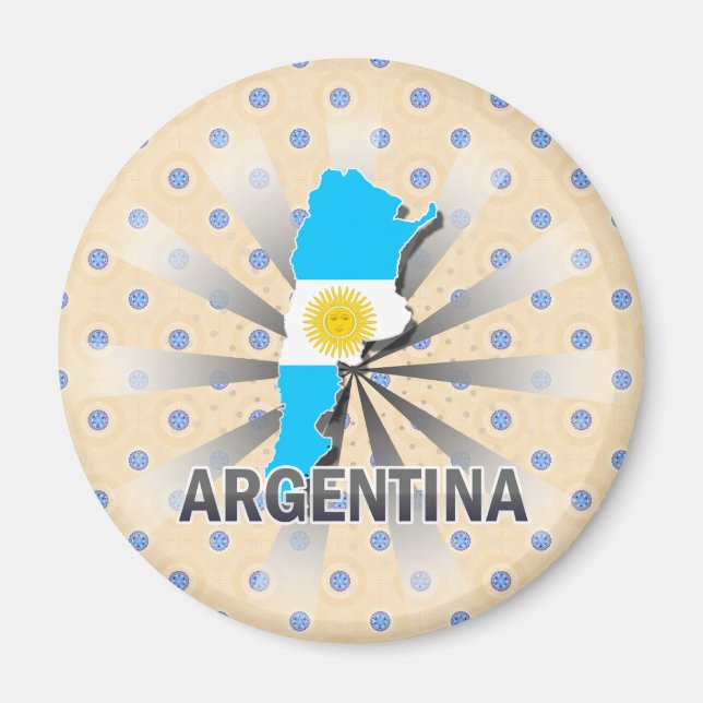 Íman Mapa de Sinalizador da Argentina 2.0 (Frente)