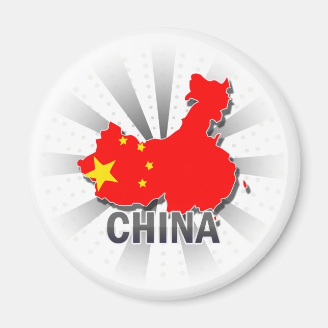 Íman Mapa de Sinalizador da China 2.0 (Frente)