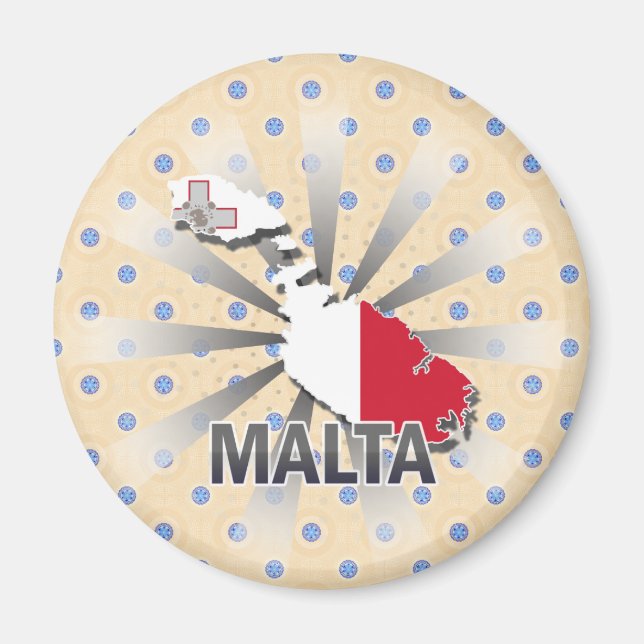 Íman Mapa de Sinalizador de Malta 2.0 (Frente)