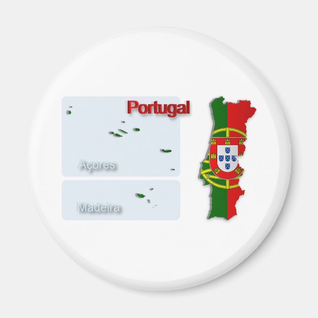 Íman Mapa de Sinalizador de Portugal_2 (Frente)