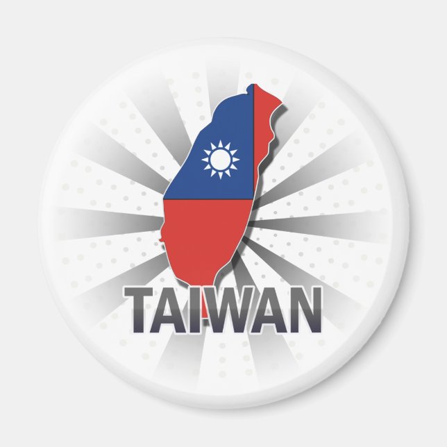 Íman Mapa de Sinalizador de Taiwan 2.0 (Frente)