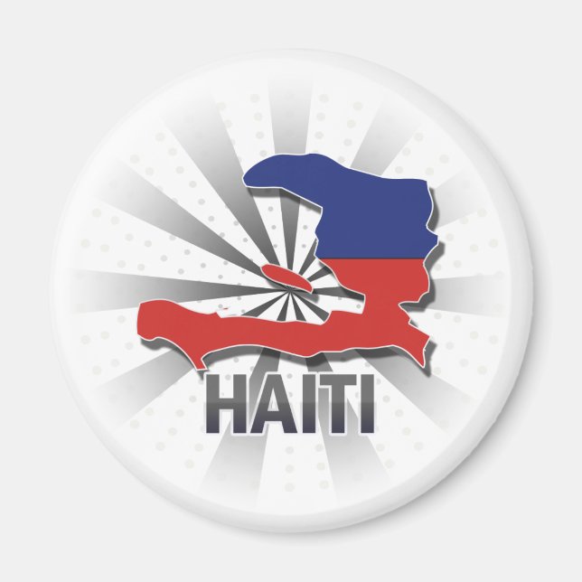 Íman Mapa de Sinalizador do Haiti 2.0 (Frente)