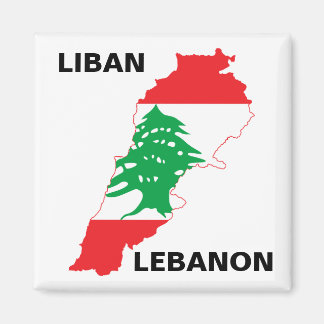 Íman Mapa de Sinalizador do Líbano