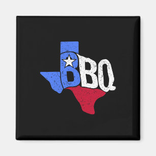 Íman Mapa De Sinalizador E Byrbecue Do Estado Do Texas