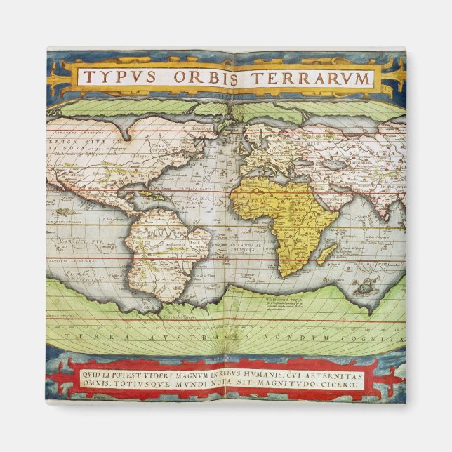 Íman Mapa de Sir Francis Drake (Frente)