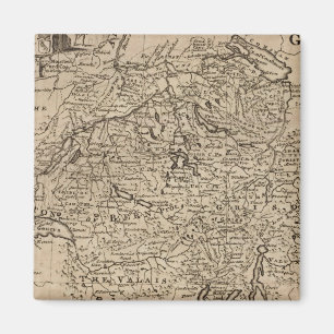 Íman Mapa de Suiças