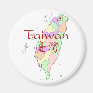 Íman Mapa de Taiwan