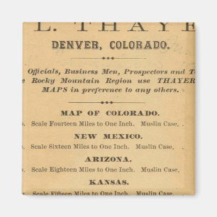 Íman Mapa de Thayer do Colorado