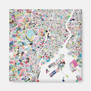 Íman Mapa de Tokyo Japão