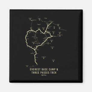 Íman Mapa de Trilha do Acampamento Base do Everest