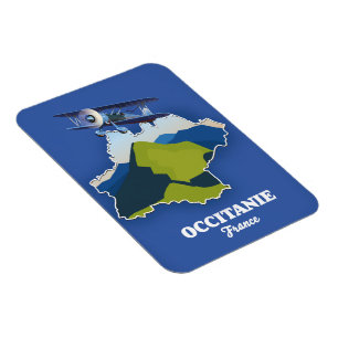 Íman Mapa de viagem Occitanie França