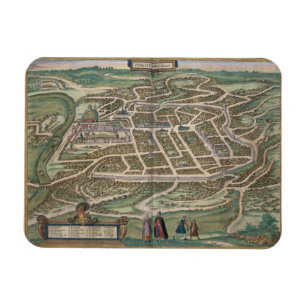 Íman Mapa de Vilnius, Lithuania, 'de Civitates Orbis T