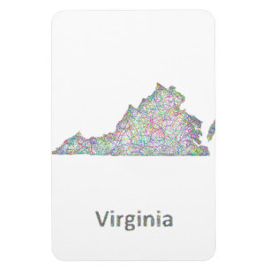 Íman Mapa de Virgínia