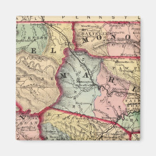 Íman Mapa de Winfield, Virgínia Ocidental