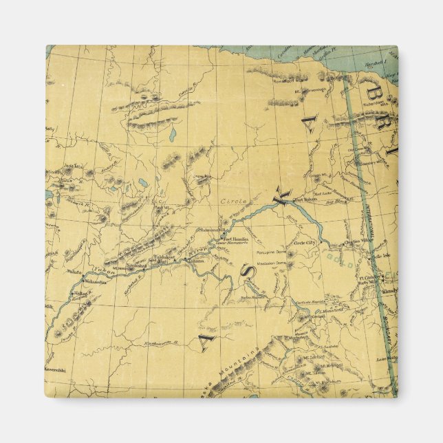 Íman Mapa Do Alasca (Frente)