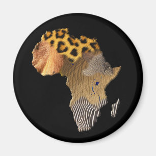 Íman Mapa do animal selvagem da série de ÁFRICA