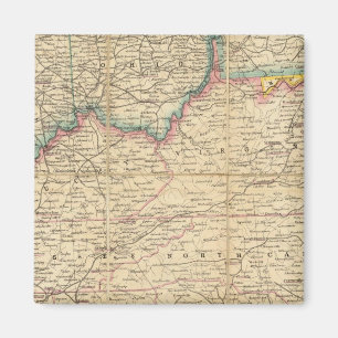 Íman Mapa do assento da guerra civil na América