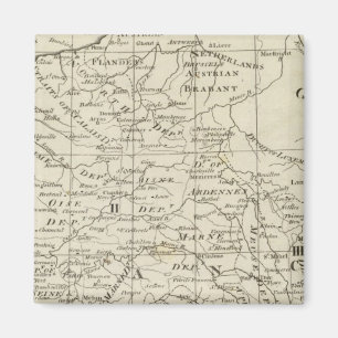 Íman Mapa do assento da guerra na França