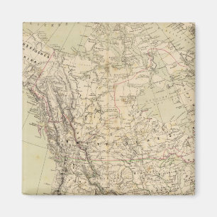 Íman Mapa do Atlas da América do Norte mostrando tribo