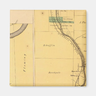 Íman Mapa do Atlas da Pennsylvania de Oil Creek