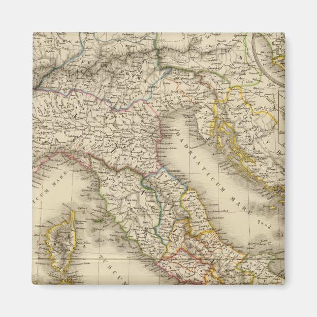 Íman Mapa do Atlas de Roma (Frente)